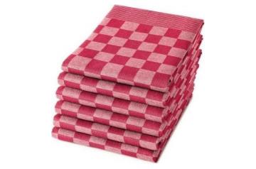 12x Prof. Horeca Theedoek Rood- 65x65cm